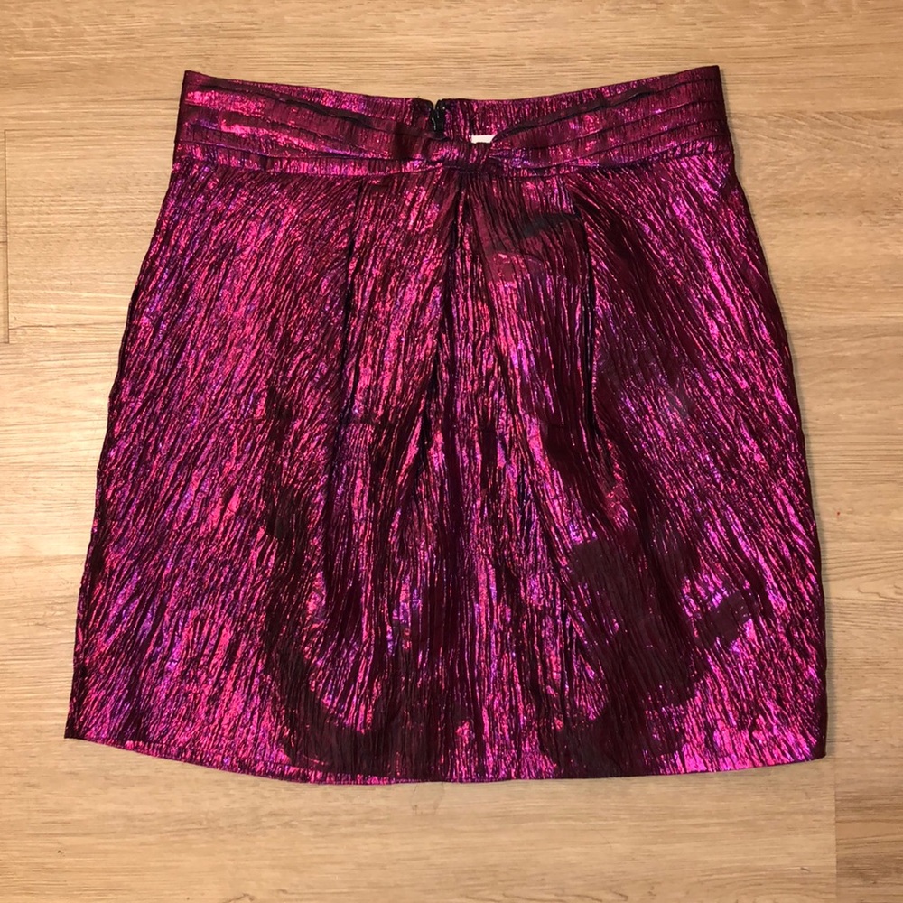 fuchsia mini skirt